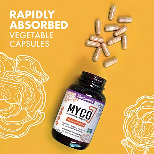 Bluebonnet Nutrition Myco-7 Mushroom Defense – 7 Organically Grown U.S. Whole Bluebonnet uk supplements