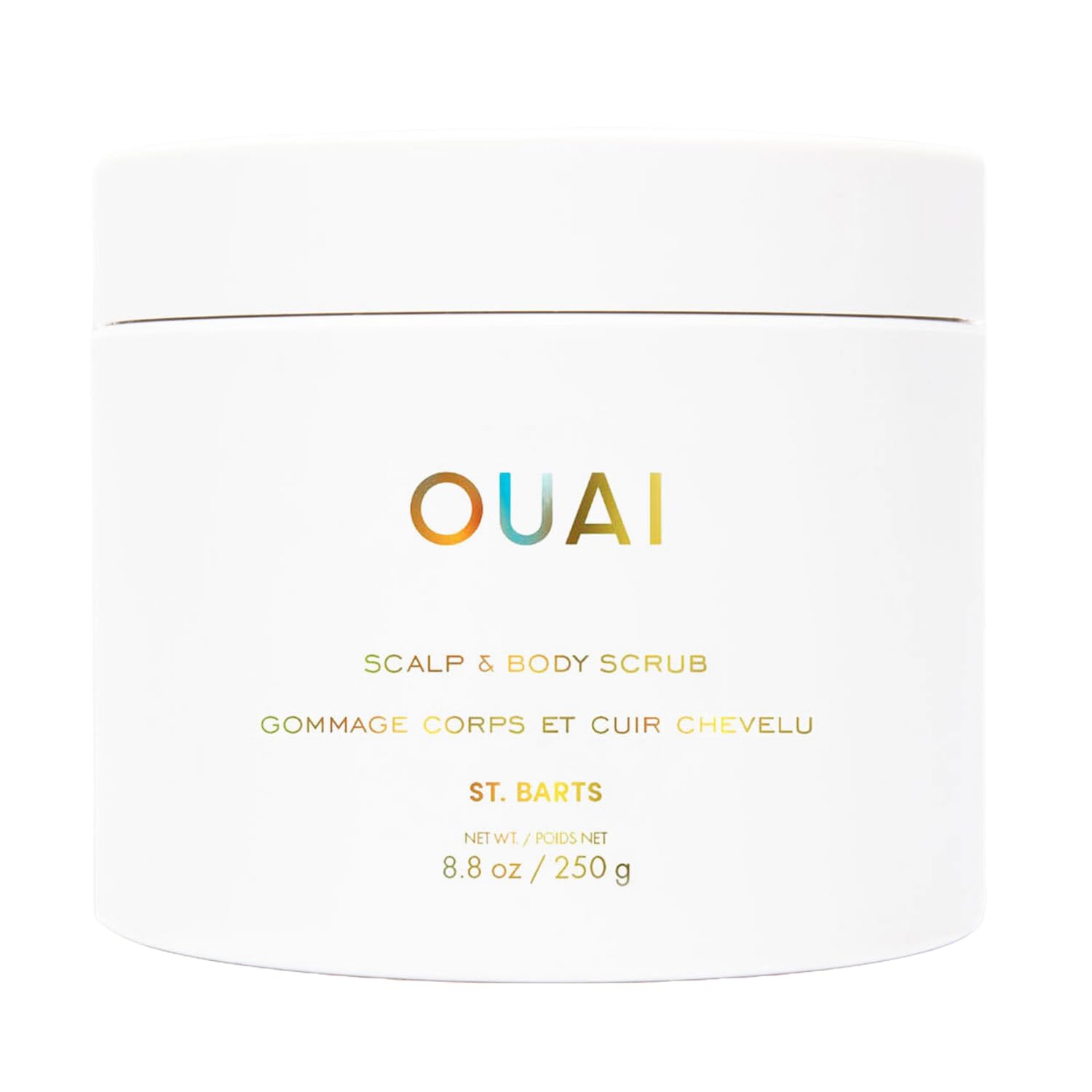 OUAI Scalp & Body Scrub, St. Barts - Exfoliating Body Scrub with Sugar & Coconut Oil Blend for Smooth, Moisturized Skin - Gentle Scalp Exfoliator for Removing Product Build Up (8.8 Oz) OUAI uk supplements