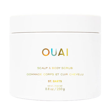 OUAI Scalp & Body Scrub, St. Barts - Exfoliating Body Scrub with Sugar & Coconut Oil Blend for Smooth, Moisturized Skin - Gentle Scalp Exfoliator for Removing Product Build Up (8.8 Oz) OUAI uk supplements