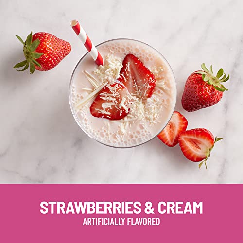 SlimFast Meal Replacement Shake, Original Strawberries & Cream, 10g of Ready to Drink Protein SlimFast uk supplements