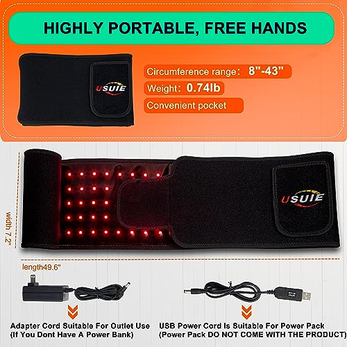 USUIE Red Light Therapy Belt, Infrared Light Therapy Wrap Red Light Therapy Device USUIE uk supplements