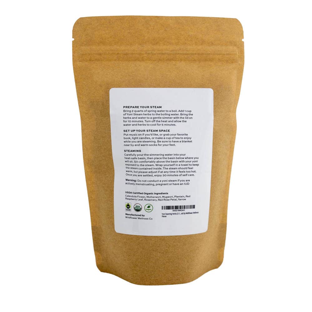 Yoni Steaming Herbs (5 Steams) | Cleansing + Gentle Formula | Formulated by Trained Herbalist WILDFLOWER WELLNESS uk supplements