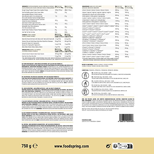 foodspring Vegan Protein Cookie Dough - 21g Protein per Shake to Build Muscle, B12, B6, folic Acid foodspring uk supplements