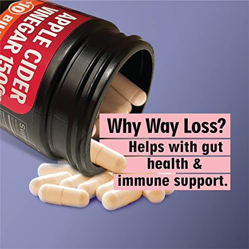 WayLoss 1500mg Apple Cider Vinegar Capsules/Apple Cider Vinegar Pills w/ 10 BILLLION WAY LOSS uk supplements