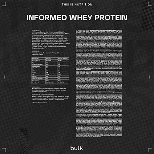 Bulk Informed Whey Protein Isolate Powder, Protein Shake with Added Digestive Enzymes Bulk uk supplements