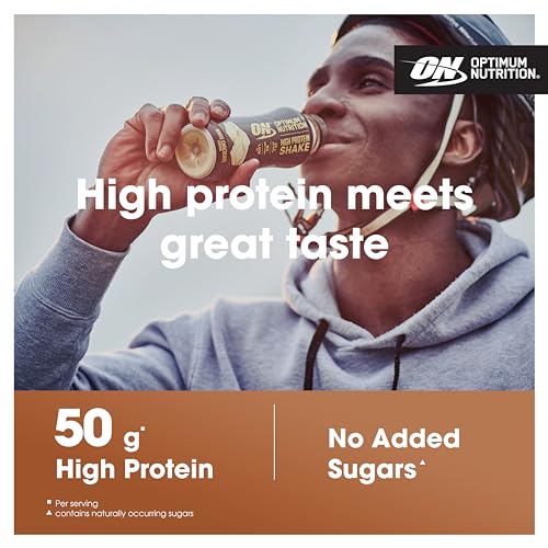 Optimum Nutrition High Protein Shake Bottles, Ready To Drink Healthy Snacks, No added Optimum Nutrition uk supplements