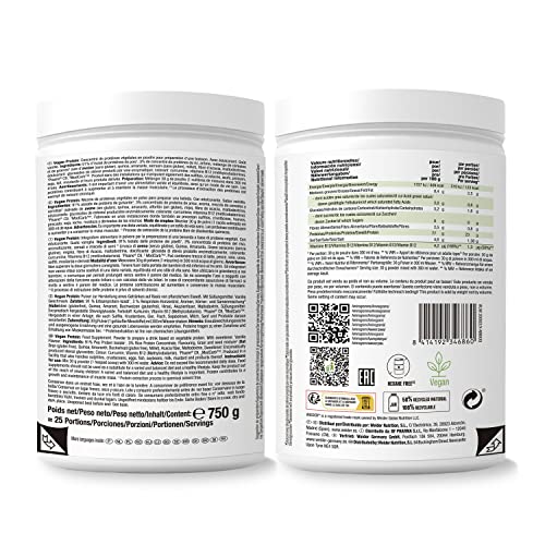 Weider Vegan Protein (750g) Vanilla Flavour. 23g Protein/dose, Pea Isolate (Pisane) & Rice Proteins Weider uk supplements