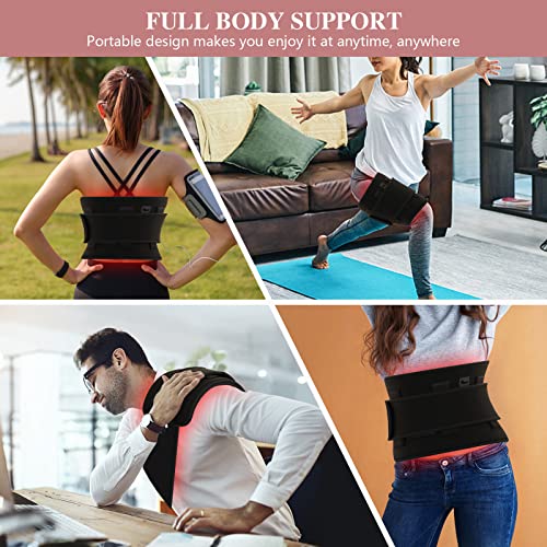 Red Light Therapy Belt, Infrared Light Therapy Wrap Red Light Therapy Device for Body, Pain Relief Jitesy uk supplements