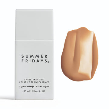 Summer Fridays Sheer Skin Tint - Skin Tint with Hyaluronic Acid - Helps Diminish Uneven Skin Tone - Sheer to Light Coverage - Shade 5 - Medium with Warm Neutral Undertones (1 Fl Oz) Summer Fridays uk supplements