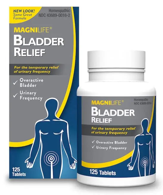 MagniLife Bladder Relief Tablets (125 Ct), Fast-Dissolving Homeopathic Support for Overactive Bladder, Leaks from Sneezing, Coughing or Movement, Daily Use Formula Safe for Men & Women MagniLife uk supplements
