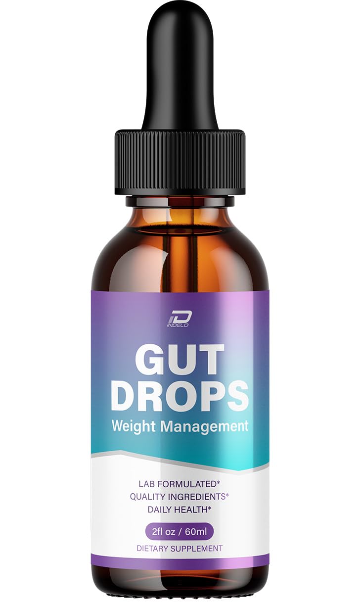 Indelo Gut Drops Healthy Formula – GutDrops All Natural Healthy Levels - Extra Strength Liquid, Reviews (1 Pack – 1 Month Supply) Indelo uk supplements