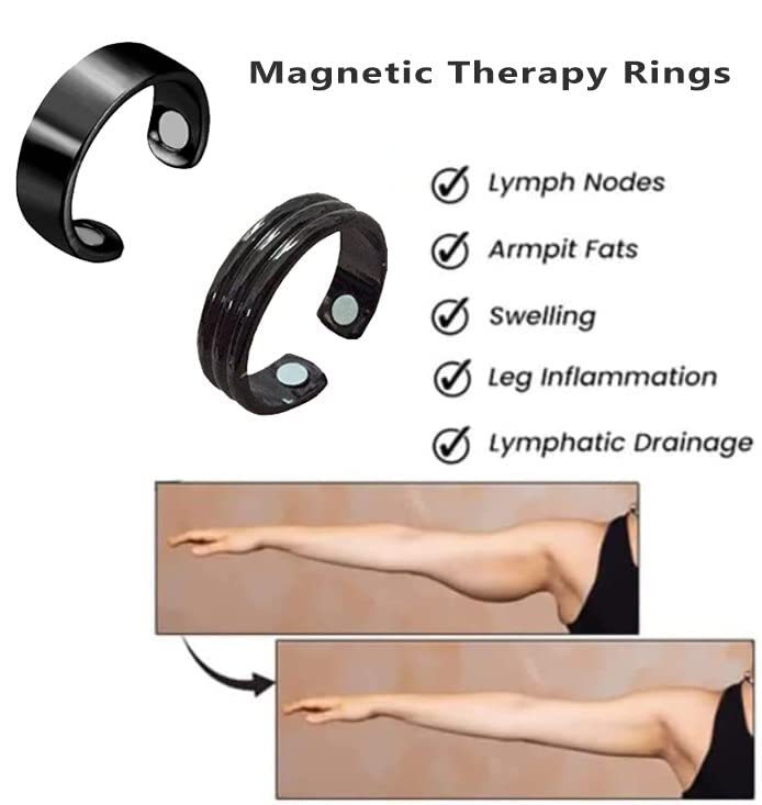 CSIYANJRY99 2-4PCS Lymphatic Drainage Ring for Women Men,Lymph Detox Ring Therapy CSIYANJRY99 uk supplements