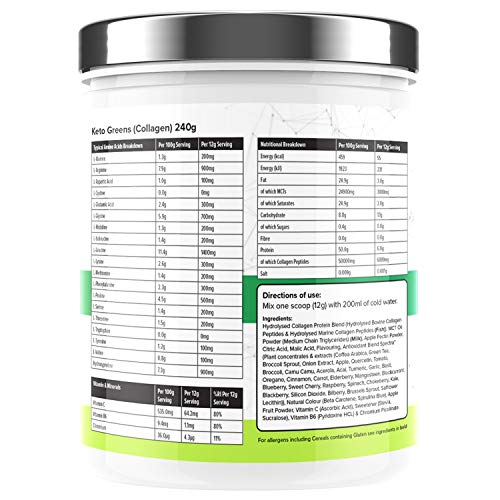K-GEN™ Keto Greens Collagen Powder Superfood Micronutrient & Anti-oxidant Blend K GEN ketogenic enhancement uk supplements