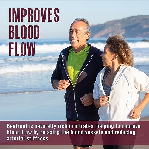 Beet Root Gummies with CoQ10, Energy, and Circulation Support, Pre Workout Nitric Oxide MDA Supplements uk supplements