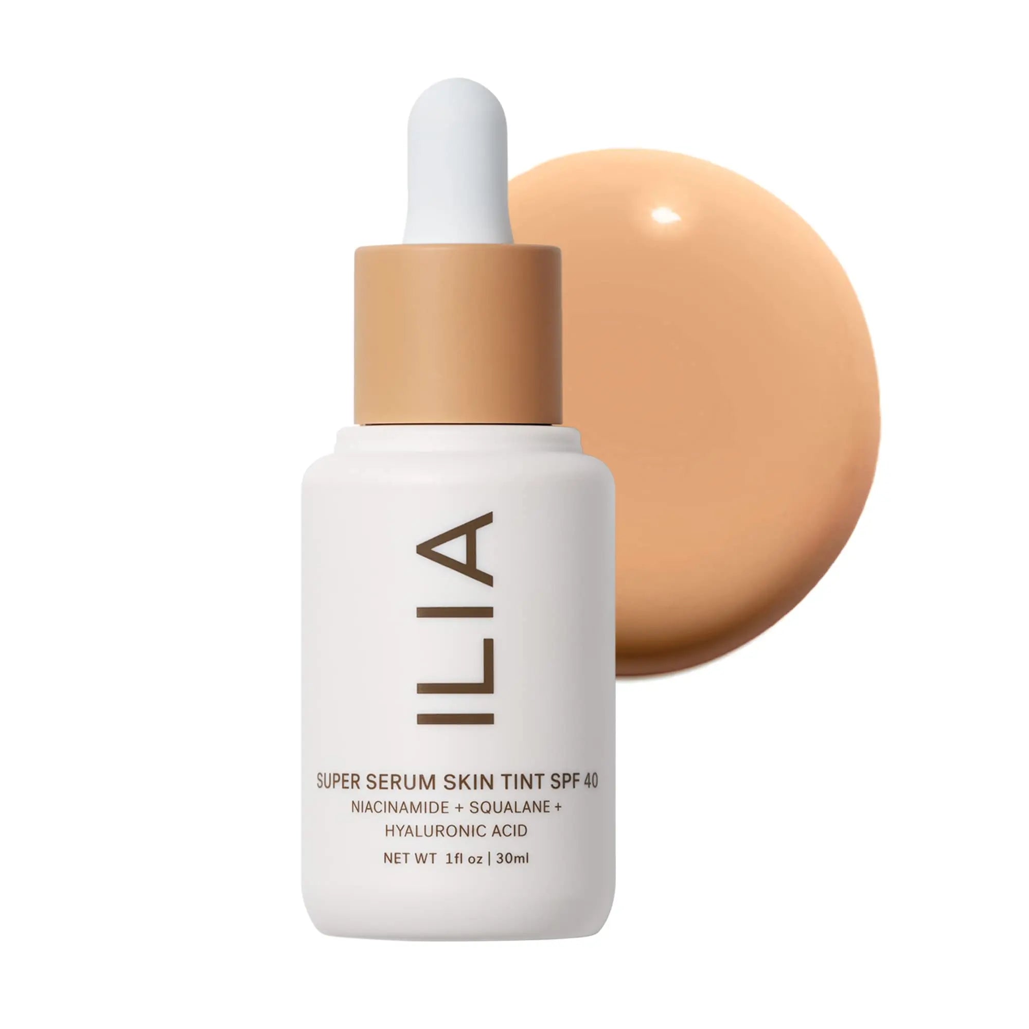 ILIA - Super Serum Skin Tint SPF 40 | Non-Comedogenic, Vegan, Lightweight to Help Against Blue Light, + Pollution while Hydrating, Smoothing, + Refining (Paloma ST9, 1 fl oz | 30 ml) ILIA uk supplements