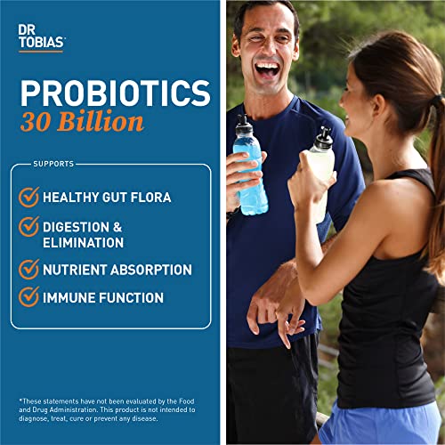 Dr. Tobias Probiotics 30 Billion, 10 Strains, 30 Billion CFU's, Targeted Release Probiotics Dr. Tobias uk supplements