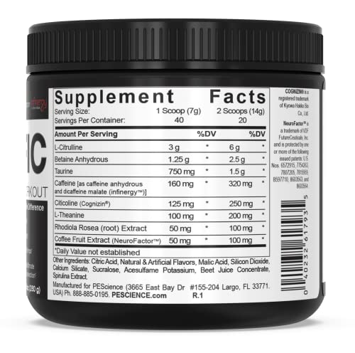 PEScience High Volume + Prolific Pre-Workout Stack, Powerful Nitric Oxide & Energy PEScience uk supplements