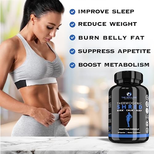 Thermogenic Shred - Fat Burner Sleep Aid Diet Pills, Appetite Suppressant for Weight Loss THE ENCLARE NUTRITION uk supplements