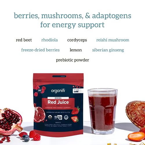 Organifi Green Juice and Red Juice Bundle - 30 Day Supply - Delicious, Refreshing Organic Organifi uk supplements