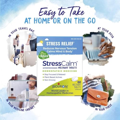 Boiron StressCalm for Relief of Stress, Anxiousness, Nervousness, Irritability, and Fatigue - 60 Count Boiron uk supplements