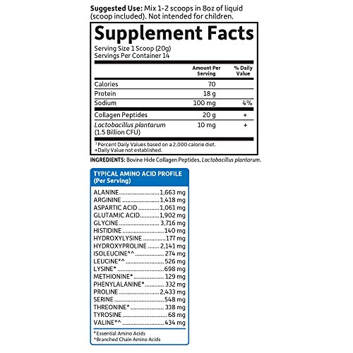 Garden of Life Grass Fed Collagen Peptides Powder – Unflavored, for Women Men Hair Garden of Life uk supplements
