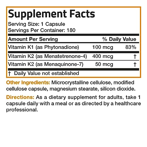 Vitamin K Triple Play (Vitamin K2 MK7 / Vitamin K2 MK4 / Vitamin K1) Full Spectrum Bronson uk supplements