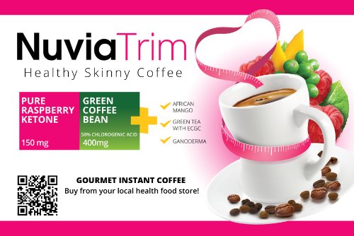 Nuvia Trim - Gourmet Instant Coffee for Weight Loss, with Garcinia Cambogia, Raspberry Nuvia uk supplements