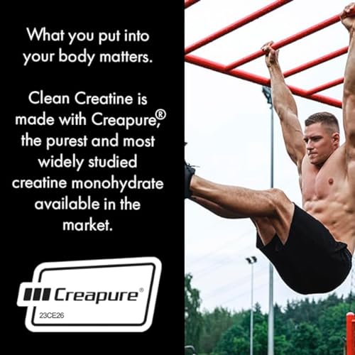 Clean Creatine - 100% Creapure® Creatine Monohydrate Powder for Muscle Growth CLEAN uk supplements