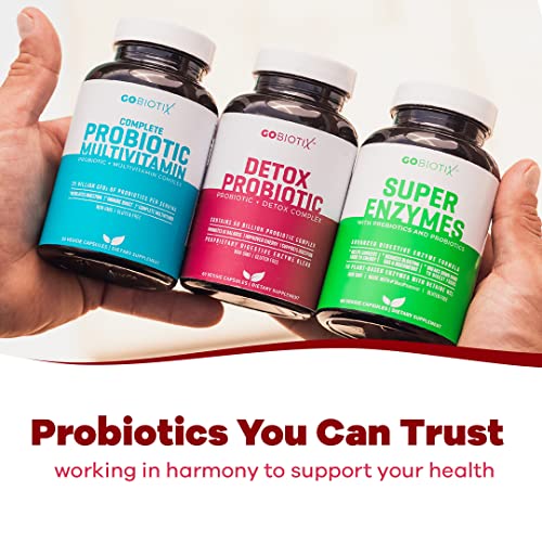 GOBIOTIX Detox Probiotic Supplement with Digestive Enzymes, Milk Thistle, Turmeric GOBIOTIX uk supplements