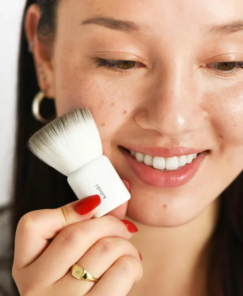 Ere Perez - Natural Eco Vegan Kabuki Makeup Brush | Multipurpose For Powder + Cream | Vegan Nylon Bristles, Cruelty-Free, Clean Beauty Ere Perez uk supplements