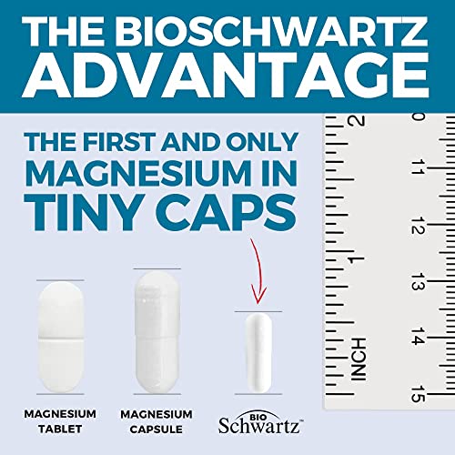 Magnesium Bisglycinate 100% Chelate No-Laxative Effect - Maximum Absorption BioSchwartz uk supplements