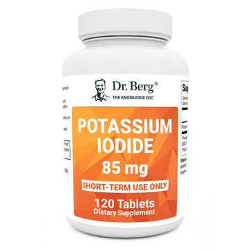 Dr. Berg's Incredible Potassium Iodide Tablets - Now 120 Tablets with a Smaller Easy Dr. Berg Nutritionals uk supplements