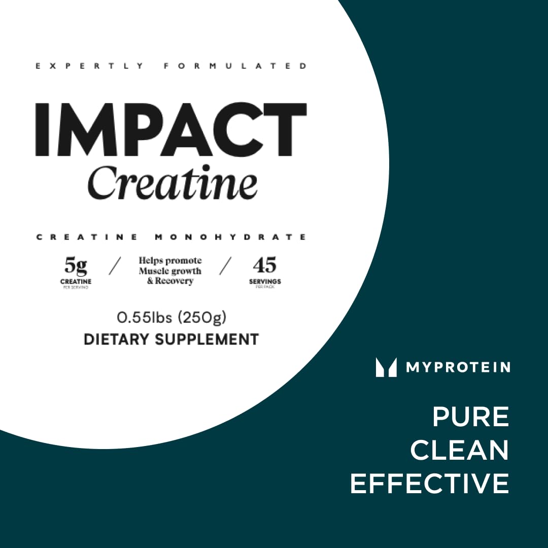 Myprotein Creatine Monohydrate Powder, 100 Servings (1.1lbs), Pure Unflavored Creatine Powder, Post/Pre Workout Supplement for All Sports & Exercises Myprotein uk supplements