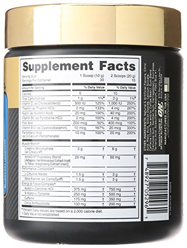 Optimum Nutrition Gold Standard Pre-Workout with Creatine, Beta-Alanine, and Caffeine Optimum Nutrition uk supplements