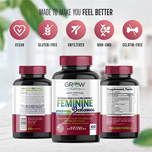Feminine Balance Complex | Candida Support | Oregano & Caprylic Acid Blend grow vitamin uk supplements