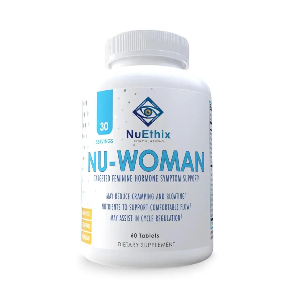 NuEthix Formulations Nu-Woman - Targeted Feminine Hormone System Support - Nutrients to Support Your Body Healing and Working The Way its Supposed to Work - 60 Tablets NuEthix Formulations uk supplements