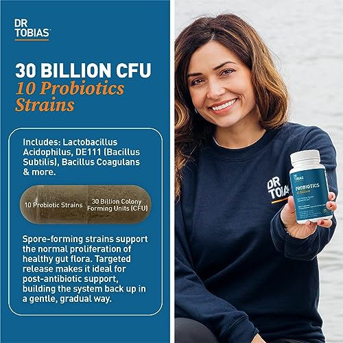 Dr. Tobias Probiotics 30 Billion, 10 Strains, 30 Billion CFU's, Targeted Release Probiotics Dr. Tobias uk supplements