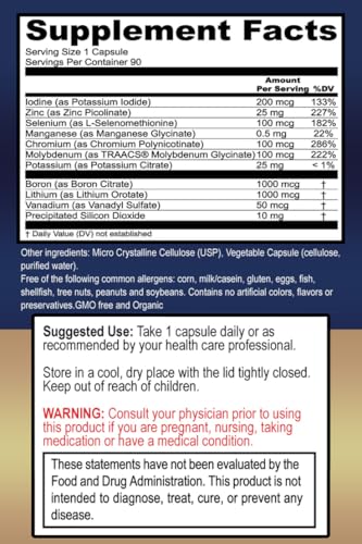 True Healing Naturals - True Minerals Supplement, Promotes Gut & Heart Health, 90 Vegetarian Capsules True Healing Naturals uk supplements