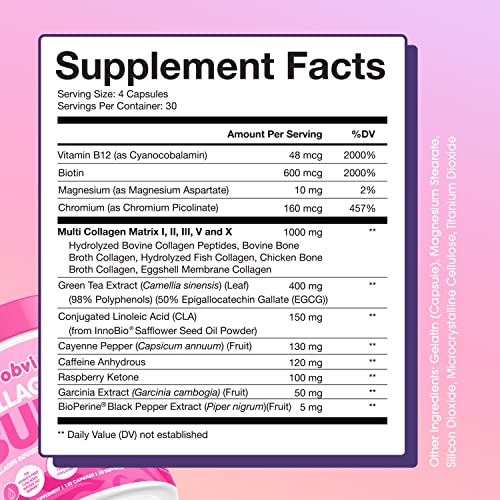Obvi Collagenic Burn, Collagenic Fat Burner, Thermogenic Fat Burner for Weight Loss Obvi uk supplements