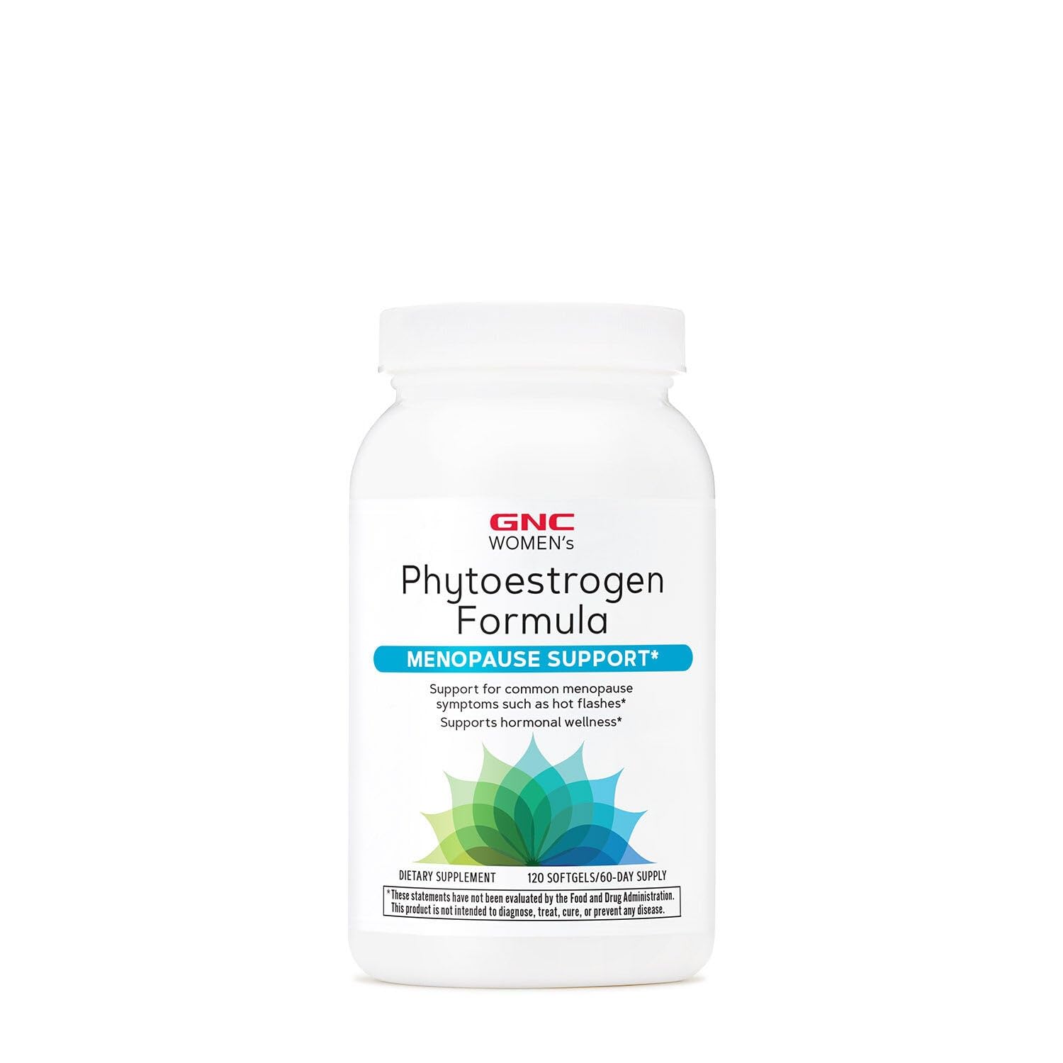 GNC Women's Phytoestrogen Formula, Supports Hormone and Mood Balance Plus Increased Energy, Targeted Relief for Menopause Symptoms, Daily Supplement, 120 Softgels GNC uk supplements