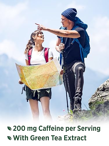 Caffeine Pills | 220mg | 120 Count | with Green Tea Extract | Vegetarian, Non-GMO & Gluten Nature's Truth uk supplements