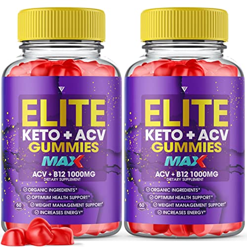 (2 Pack) Elite Keto ACV Gummies AVC, Elite Keto Plus ACV Advanced Weight Loss Gummies Fyvus uk supplements