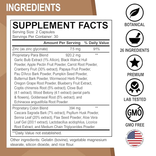 Colon Cleanse Pills Body Detox - Intestinal Guard Cleanser for Stomach - Natural Weight DR. BO uk supplements