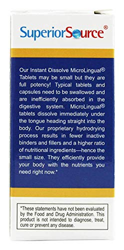 Superior Source Vitamin K2 MK-7 (Menaquinone-7), 100 mcg, Quick Dissolve MicroLignual Superior Source uk supplements