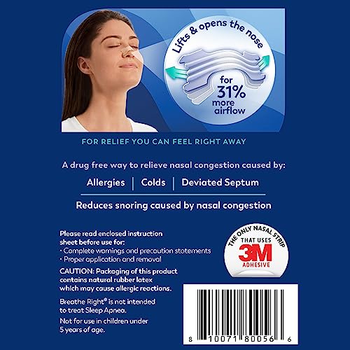 Breathe Right Nasal Strips | Extra Strength | Clear | For Sensitive Skin Breathe Right uk supplements