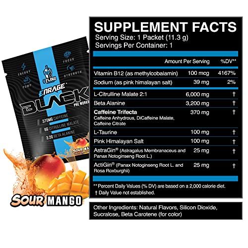 eFlow Nutrition ENRAGE Black Preworkout Sample Packs - Travel Packs - High Stim Energy eFlow Nutrition uk supplements