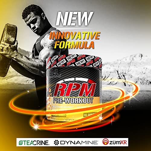 Pre Workout Powder for Energy and Focus - EVL RPM Energy Pre Workout Energy Drink Evlution uk supplements