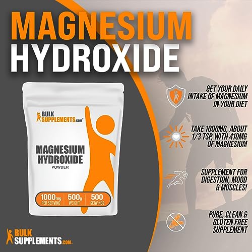 BulkSupplements.com Magnesium Hydroxide Powder - Magnesium Supplement BULKSUPPLEMENTS.COM uk supplements