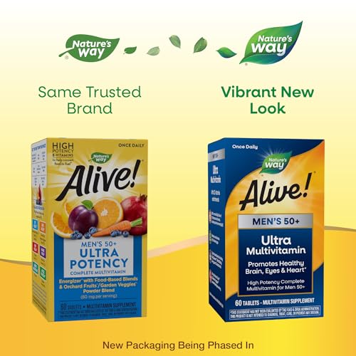 Nature's Way Alive! Men’s 50+ Daily Ultra Potency Complete Multivitamin Nature's Way uk supplements